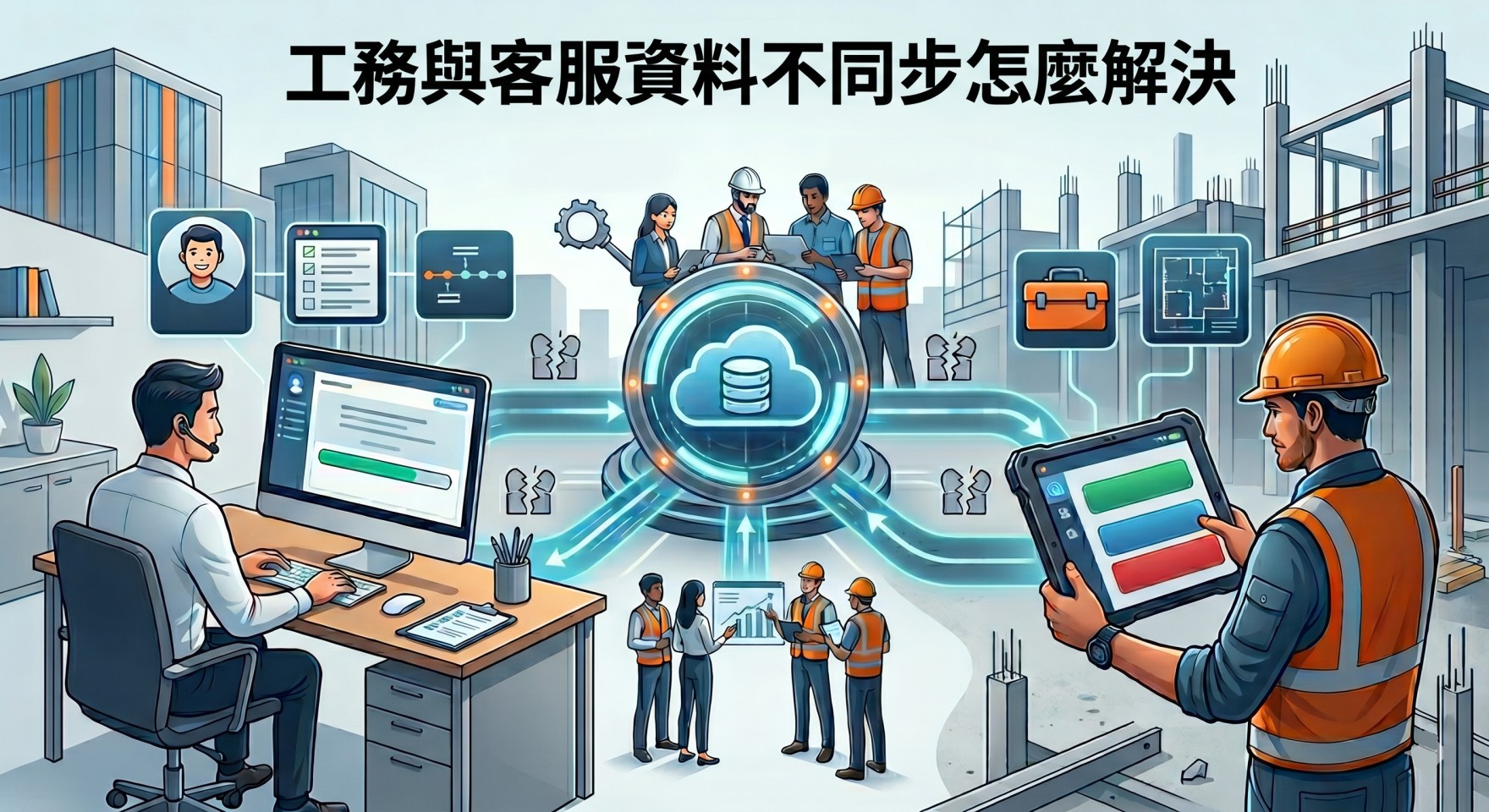 工務與客服資料不同步怎麼解決