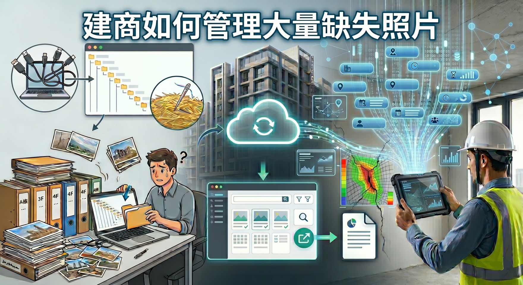 建商如何管理大量缺失照片